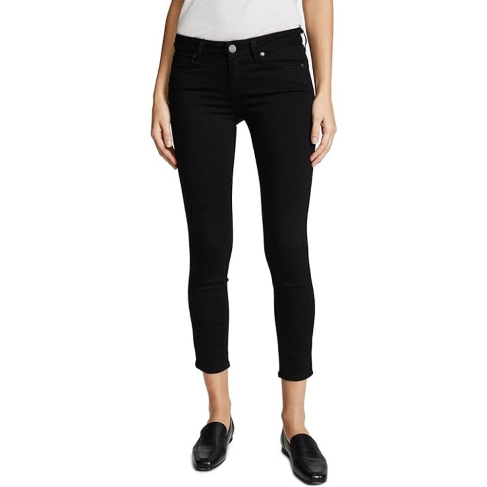 PAIGE Verdugo Crop Skinny Jeans Black Size 26